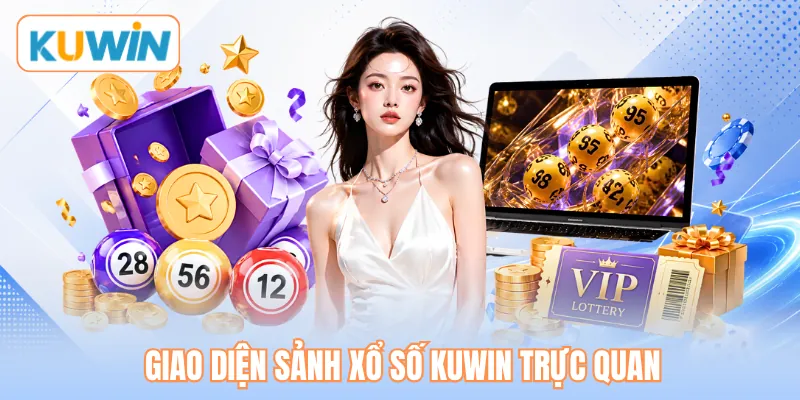 Giao diện sảnh xổ số KUWIN trực quan